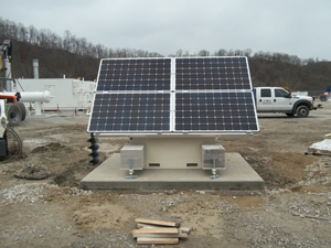 Solar panel for oil and gas company